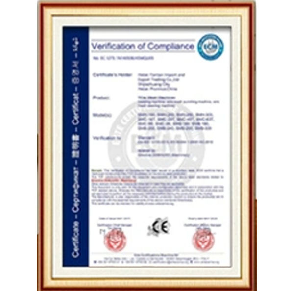 الصين Dongguan Zhaoyi Hardware Products Co., LTD. الشهادات